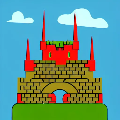 Image similar to simple vector ilustration of a citadel