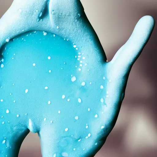 Image similar to blue goo in the shape of a human