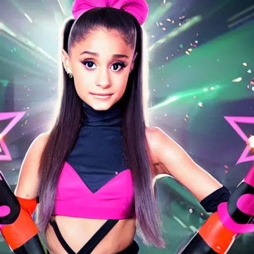 Image similar to ariana grande as a poggers champion