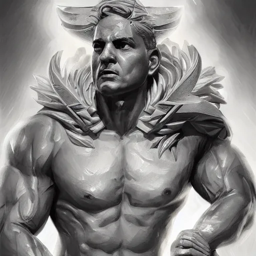 Image similar to benjamin netanyahu as the greek god of lightning, highly detailed, by artgerm and greg rutkowski