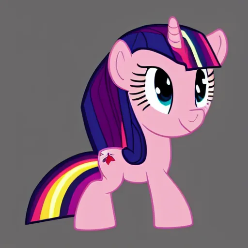 Prompt: 3d Twilight Sparkle essen eine Orange