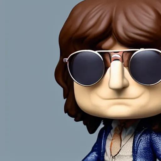 Prompt: john Lennon as a funko pop head, HD, high resolution, hyper realistic, 4k, intricate detail