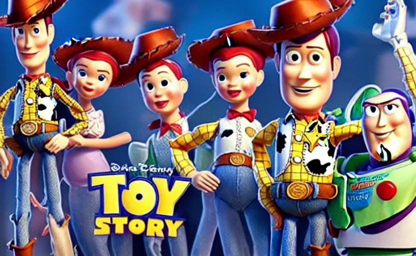 Image similar to promo footage for the live action Toy Story movie