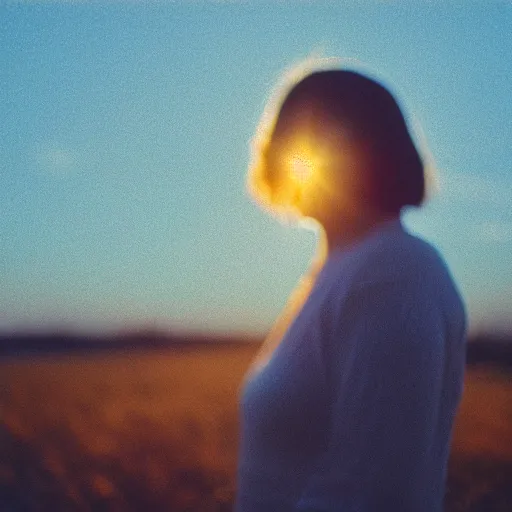 Image similar to beautiful hyperdetailed photograph of your mom golden hour, soft focus, medium shot, 8 k, portra 4 0 0