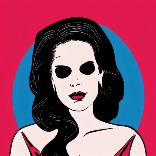 Prompt: lana del rey by tim doyle