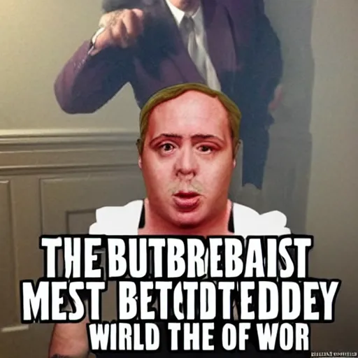 Prompt: The busty meat defender of the world