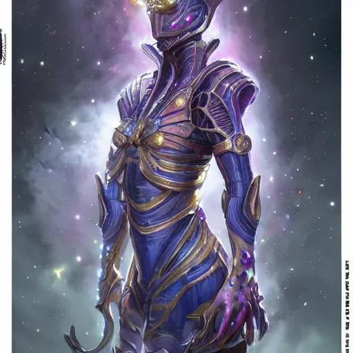 Image similar to Spaulder shoulder Armor set made of galaxies and sci fi parts conjuring cosmic energy, smooth, intricate, elegant, galactic energy, power aura, digital render, artstation, concept art, high tech fantasy, sharp focus, photorealism, art by Artgerm and moebius and Peter Mohrbacher, Unreal engine 5