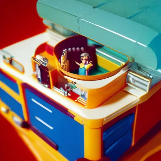 Prompt: a polly pocket, kodachrome photo