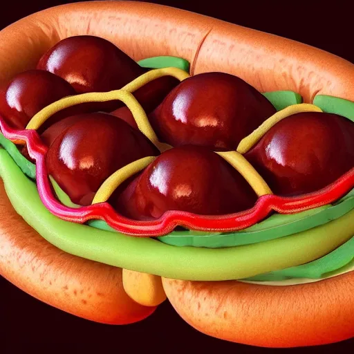 Image similar to hotdog ouroboros