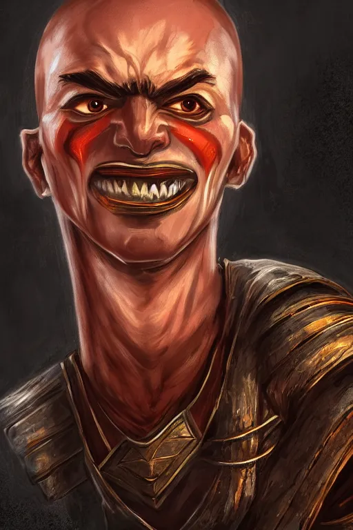 Image similar to d&d character portrait of Baraka