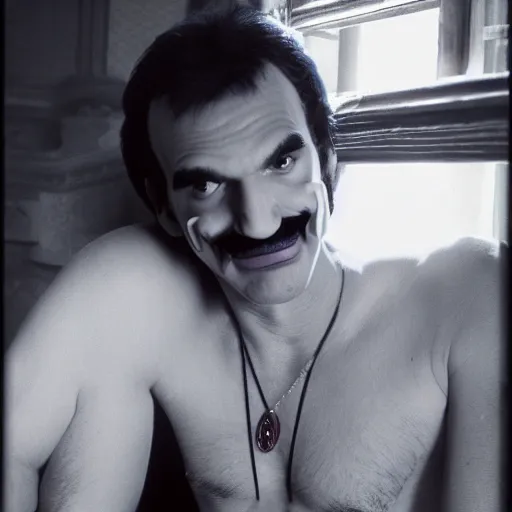 Prompt: “1980s film photo of waluigi in a boudoir photoshoot, 4k, dramatic lighting”