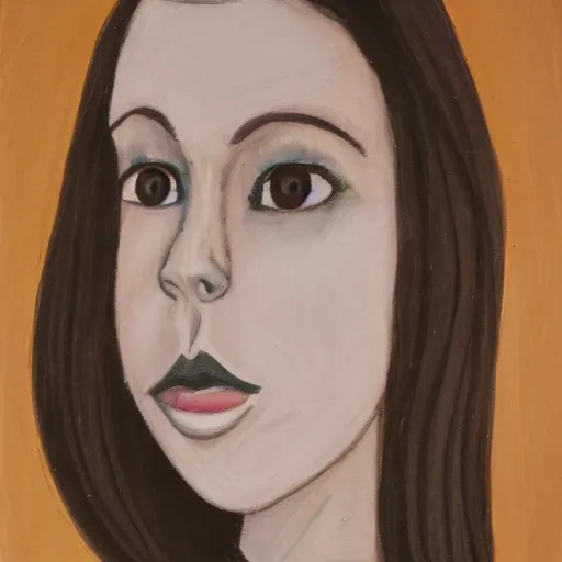 Prompt: a self portrait of dark pale girl