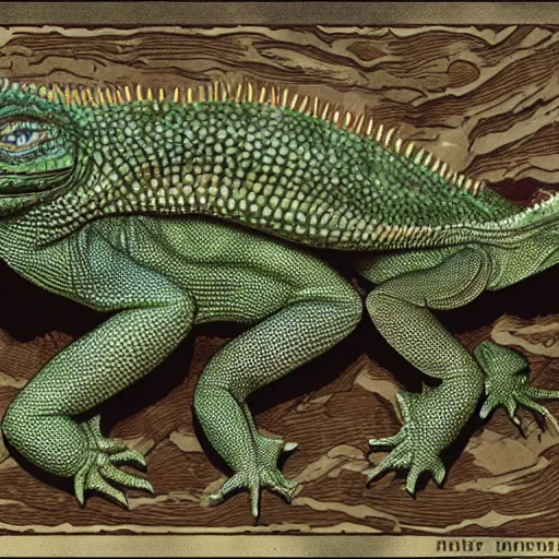 Image similar to sentient race of reptiles, highly detailed