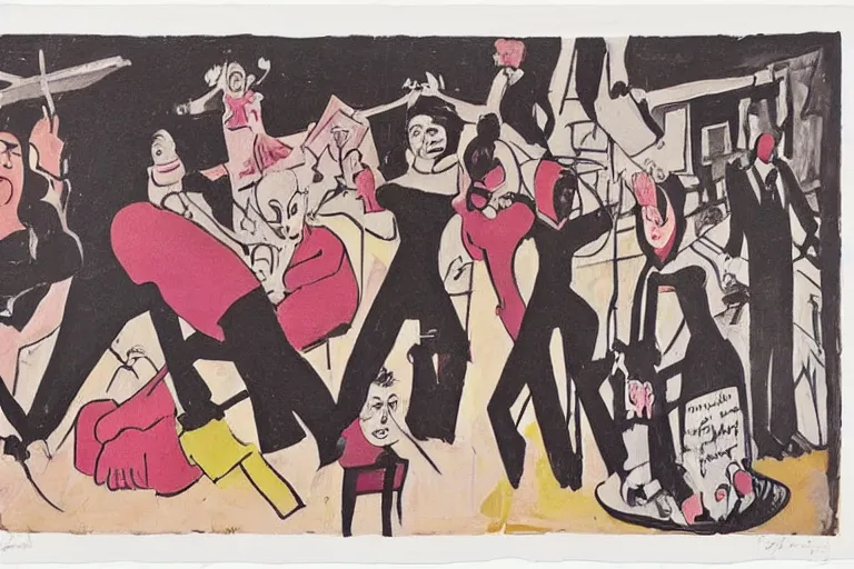 Image similar to feminist revolution, lisbon city at night, art in the style of paula rego