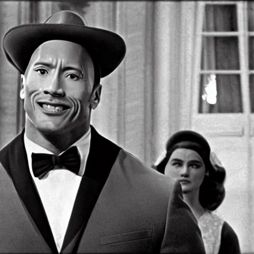 Image similar to dwayne johnson in the sound of music 1 9 6 5