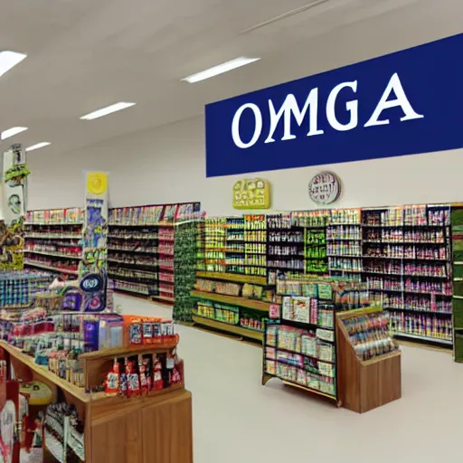 Prompt: omega mart store