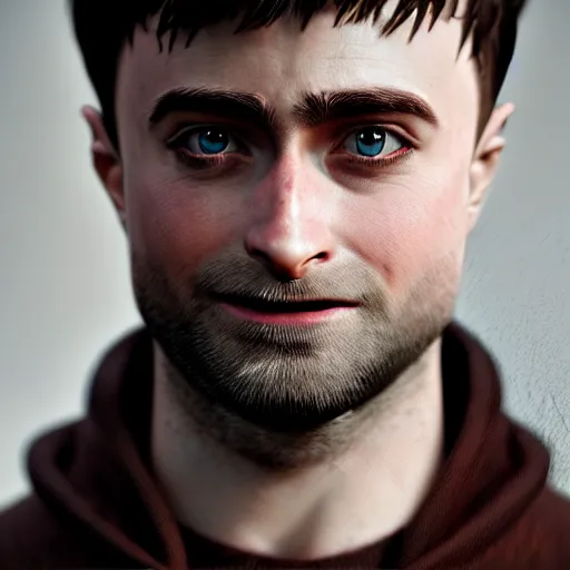 Prompt: An epic fantasy comic book style portrait painting of Daniel Radcliffe, unreal 5, DAZ, hyperrealistic, octane render, cosplay, RPG portrait, dynamic lighting