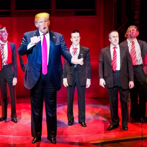 Image similar to Photo from the premiere of Donald Trump The Musical on broadway
