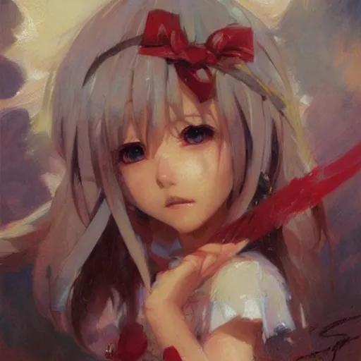 Image similar to cute anime girl portraits, chibi art, painting by gaston bussiere, craig mullins, j. c. leyendecker