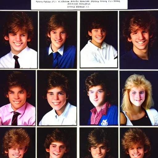 Image similar to 1985 high school year book headshot photos