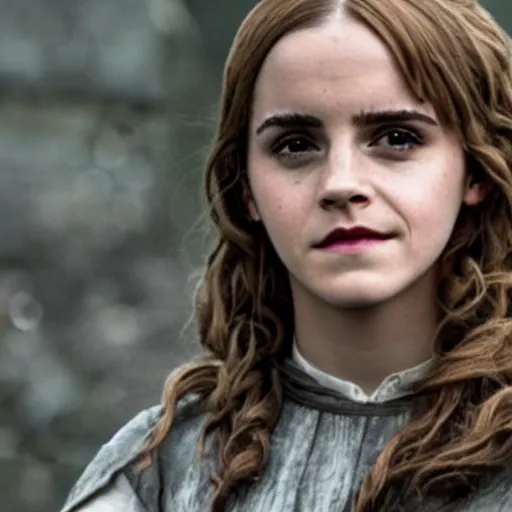 Prompt: emma watson as hermione granger in game of thrones