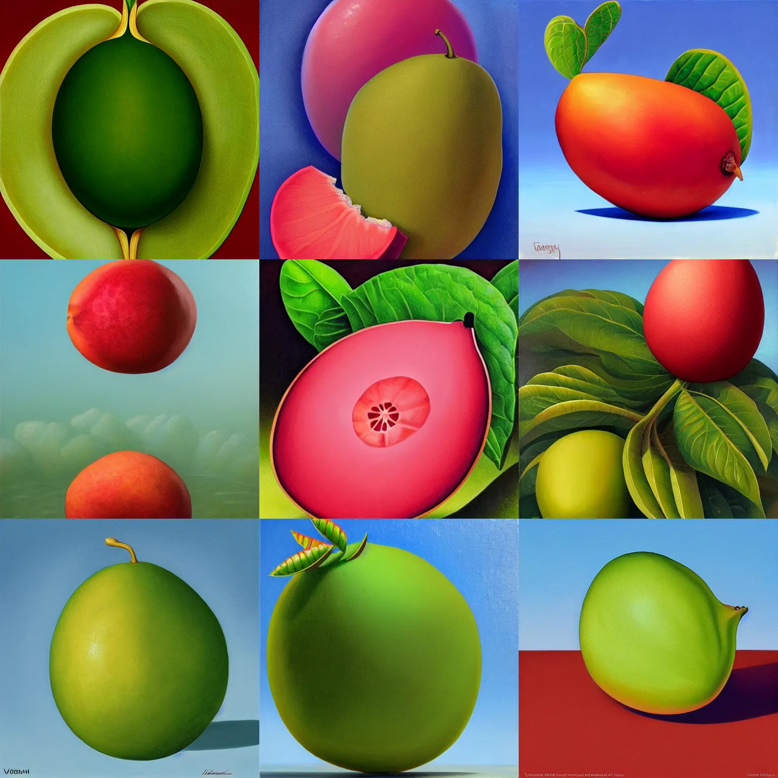 Prompt: artwork of a guava in the style of vladimir kush