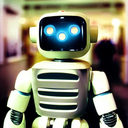 Prompt: Portrait of a Robot by stanley kubrick, shot by 35mm film color photography