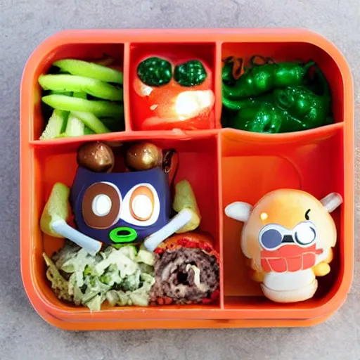 Prompt: doom bento box