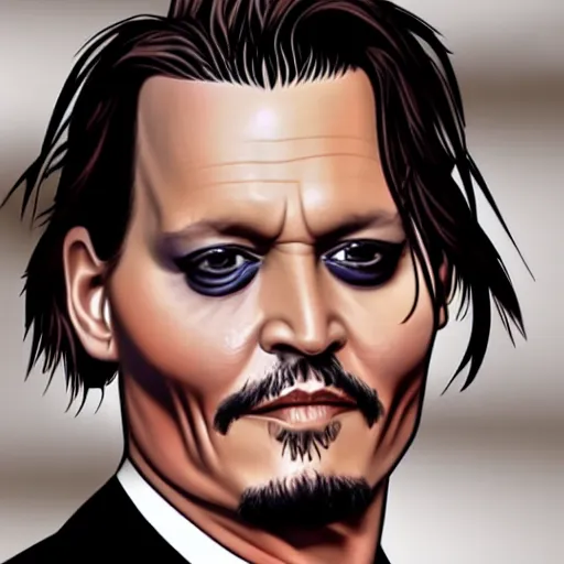 Prompt: johnny depp's face on us dollor