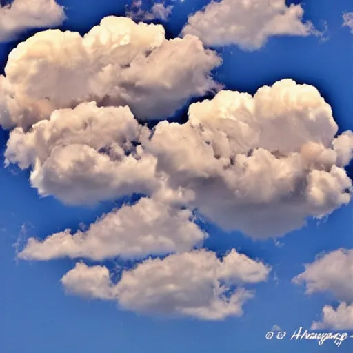 Image similar to heart shaped clouds, photo