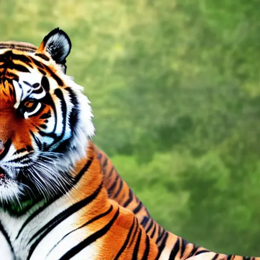 Image similar to a tiger wearing a vr headset