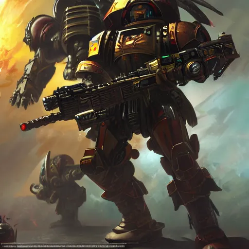 Image similar to galactic warfare, warhammer 40k art, artstation sci-fi