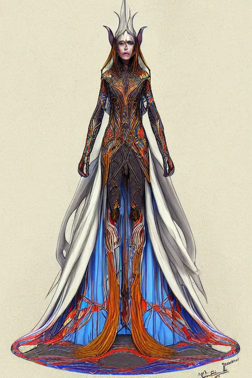 Image similar to digital art, centered full body of elven bride , by piet mondrian, ultradetailed, charachter design, concept art, trending on artstation,