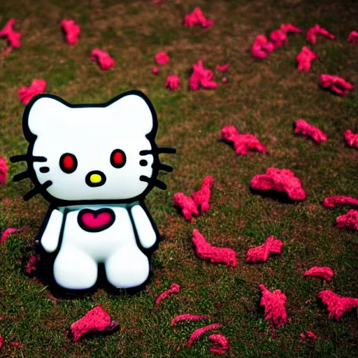 Image similar to Zombie Hello Kitty, EOS-1D, f/1.4, ISO 200, 1/160s, 8K, RAW, unedited, symmetrical balance, in-frame