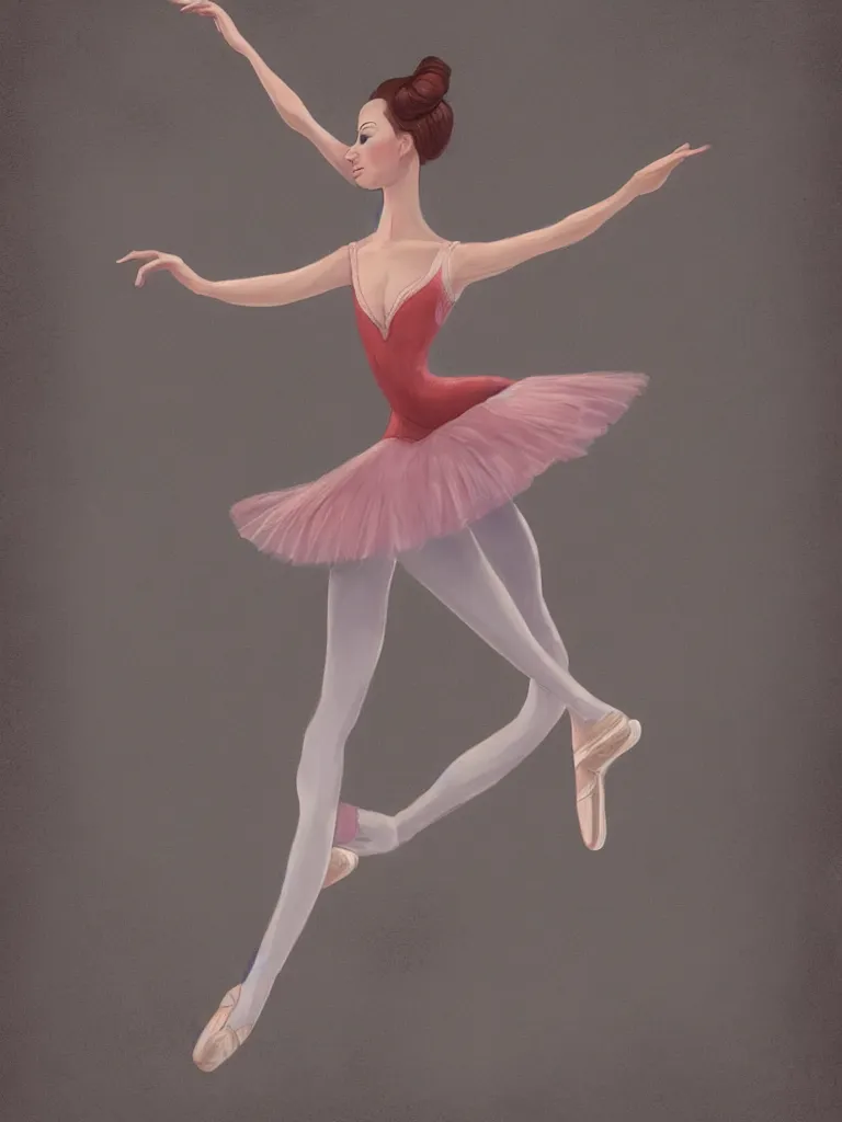 Image similar to ballerina by disney concept artists, blunt borders, rule of thirds