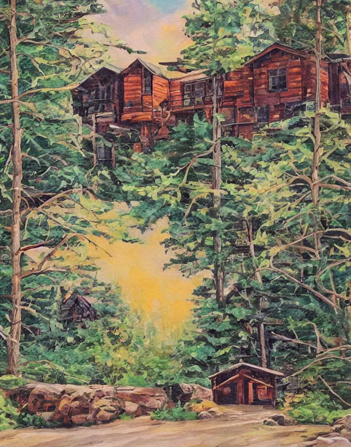 Image similar to Lodge art