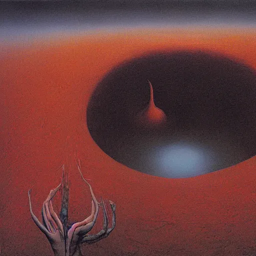 Prompt: birth, painted by zdzisław beksinski