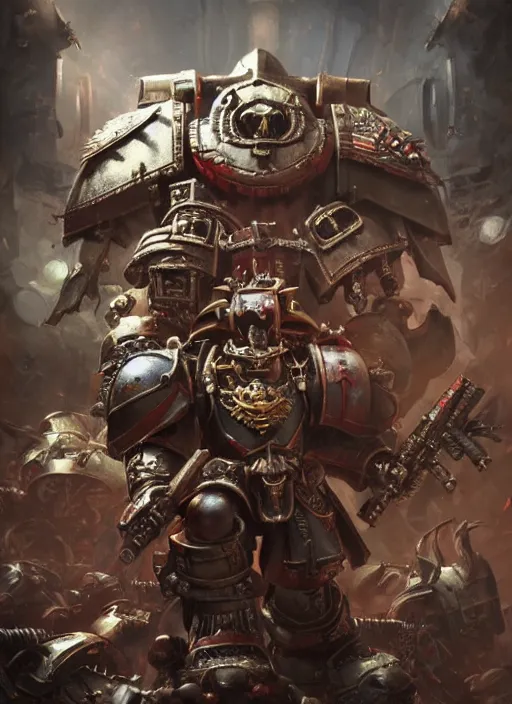 Image similar to Warhammer 40,000 at portrait，Realism，Renaissance，Detailed Digital Art，full-body concept art style，octane render, dynamic lighting，rendered in unreal engine