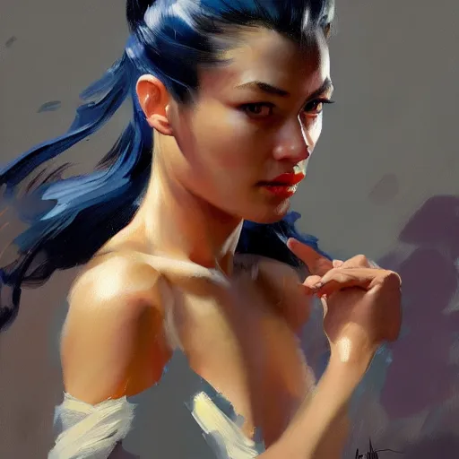 Prompt: greg manchess portrait painting of doradura, medium shot, asymmetrical, profile picture, organic painting, rainy day, matte painting, bold shapes, hard edges, street art, trending on artstation, by huang guangjian and gil elvgren and sachin teng