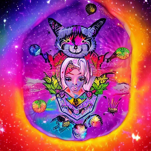 Image similar to coldharbour in the style of lisa frank