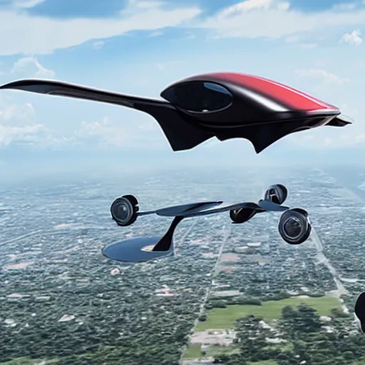 Prompt: a flying car from 2 1 0 0