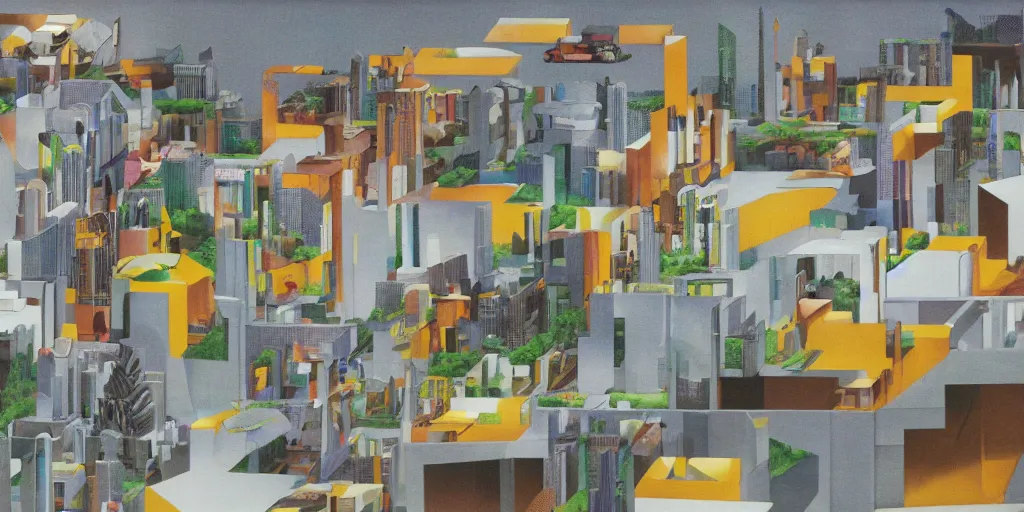 Image similar to fantasy city by STEVEN HOLL trending on artsation