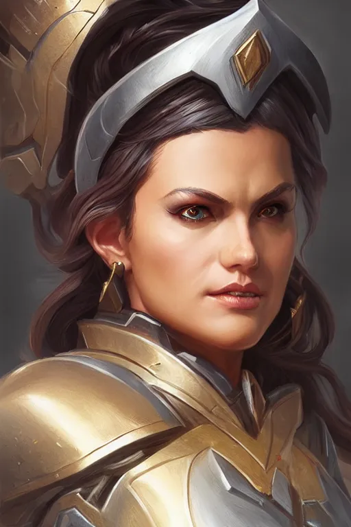 Image similar to amazon valkyrie athena, d & d, fantasy, portrait, highly detailed, headshot, digital painting, trending on artstation, concept art, sharp focus, illustration, art by artgerm and greg rutkowski and magali villeneuve