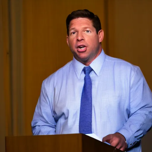 Prompt: Ron Desantis in the dark