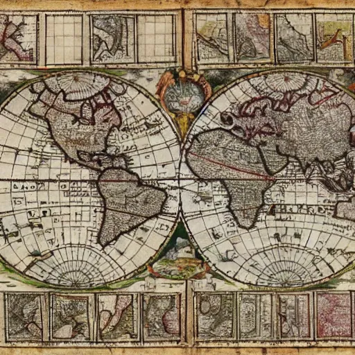 Image similar to 1 6 th century map of a portuguese empire on the planet of mars, old, colonization, age of discoveries