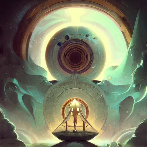 Prompt: stargate by peter mohrbacher