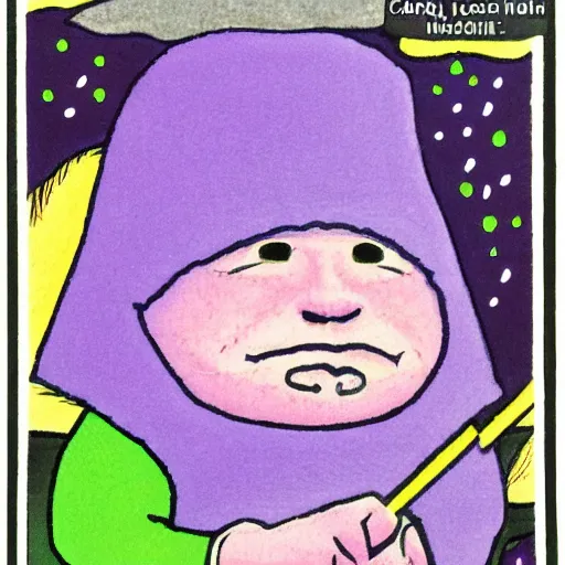 Image similar to Harold and the Purple Crayon by Maurice Sendak