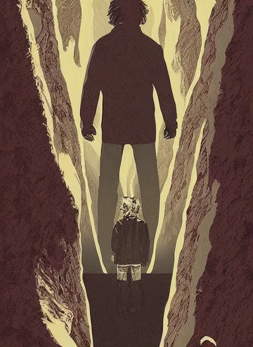 Prompt: twin peaks movie poster art by hector garrido