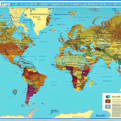 Image similar to map of the world in 2 0 5 0