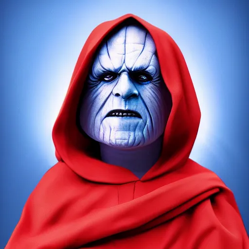 Image similar to Emperor Palpatine as a wise father figure, professional headshot, LinkedIn